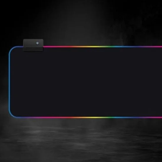 Porodo Gaming RGB Mousepad  Micro-Textured Surface For Control And Speed - Black